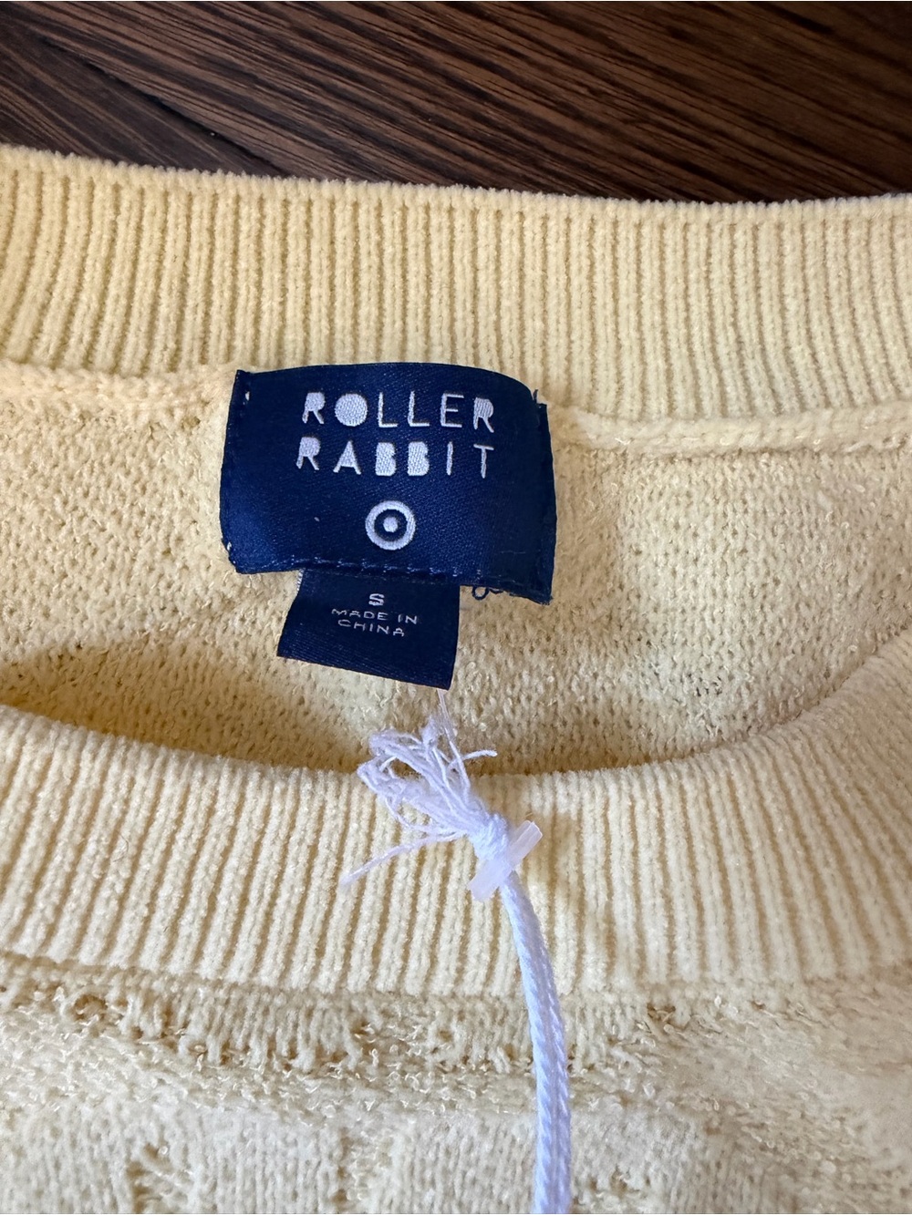 Roller Rabbit Pale Yellow Textured Knit Sweater & Shorts set - Picture 3 of 6